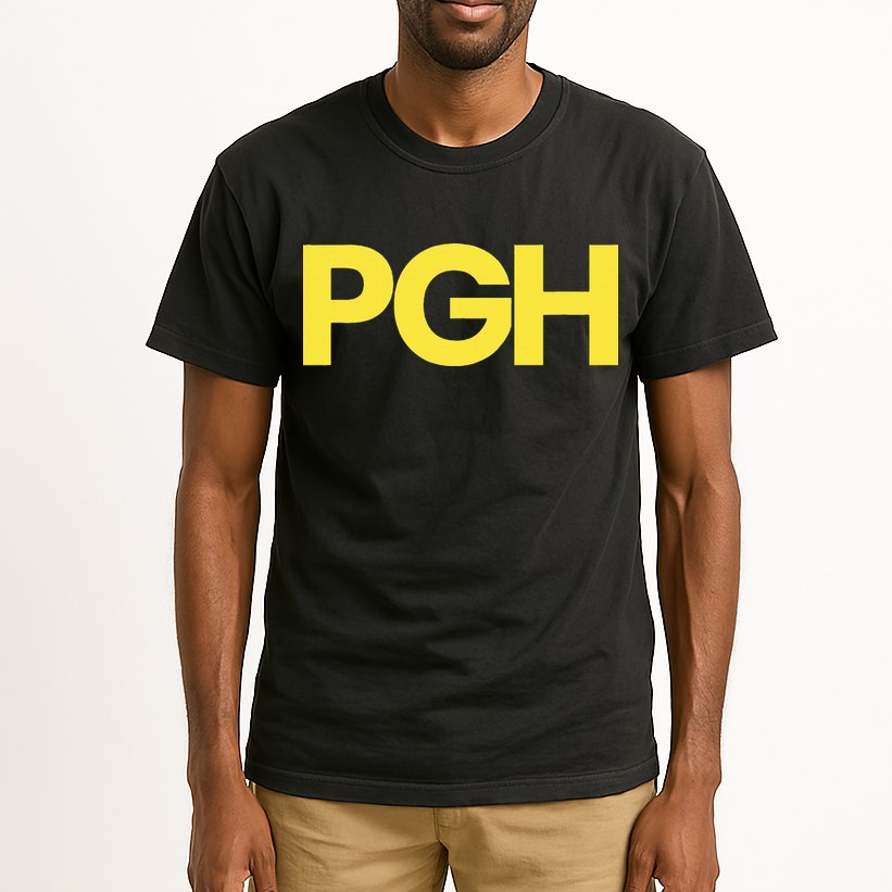 Pittsburgh Pgh Text Retro Throwback Pennsylvania Tall T-Shirt