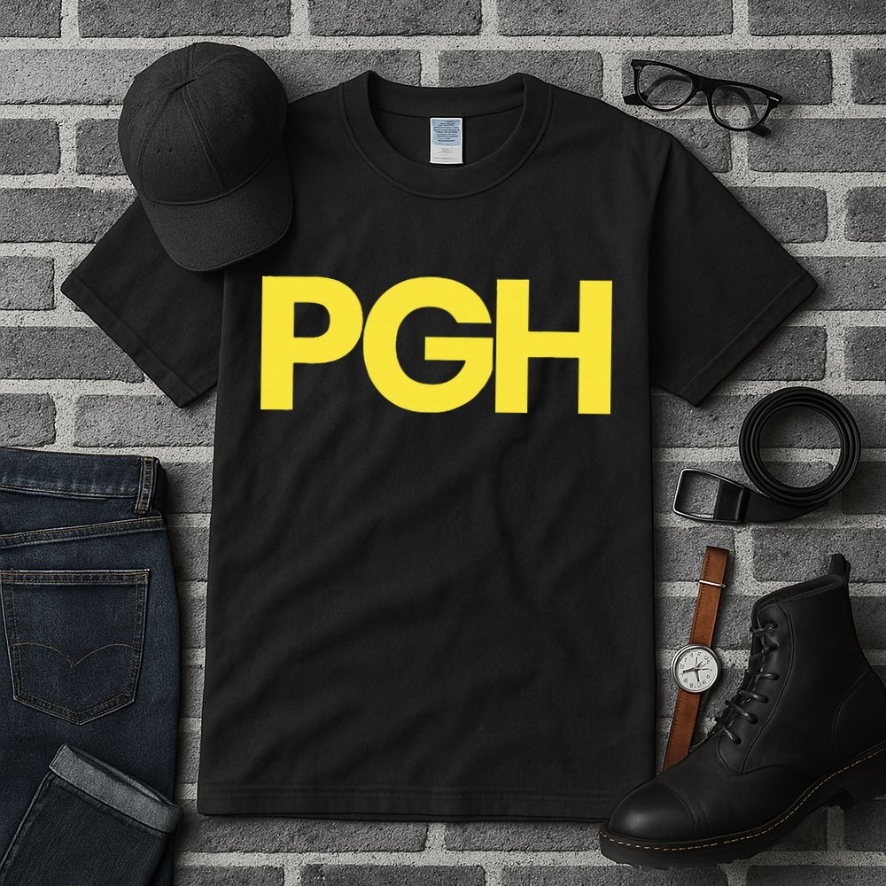 Pittsburgh Pgh Text Retro Throwback Pennsylvania Tall T-Shirt