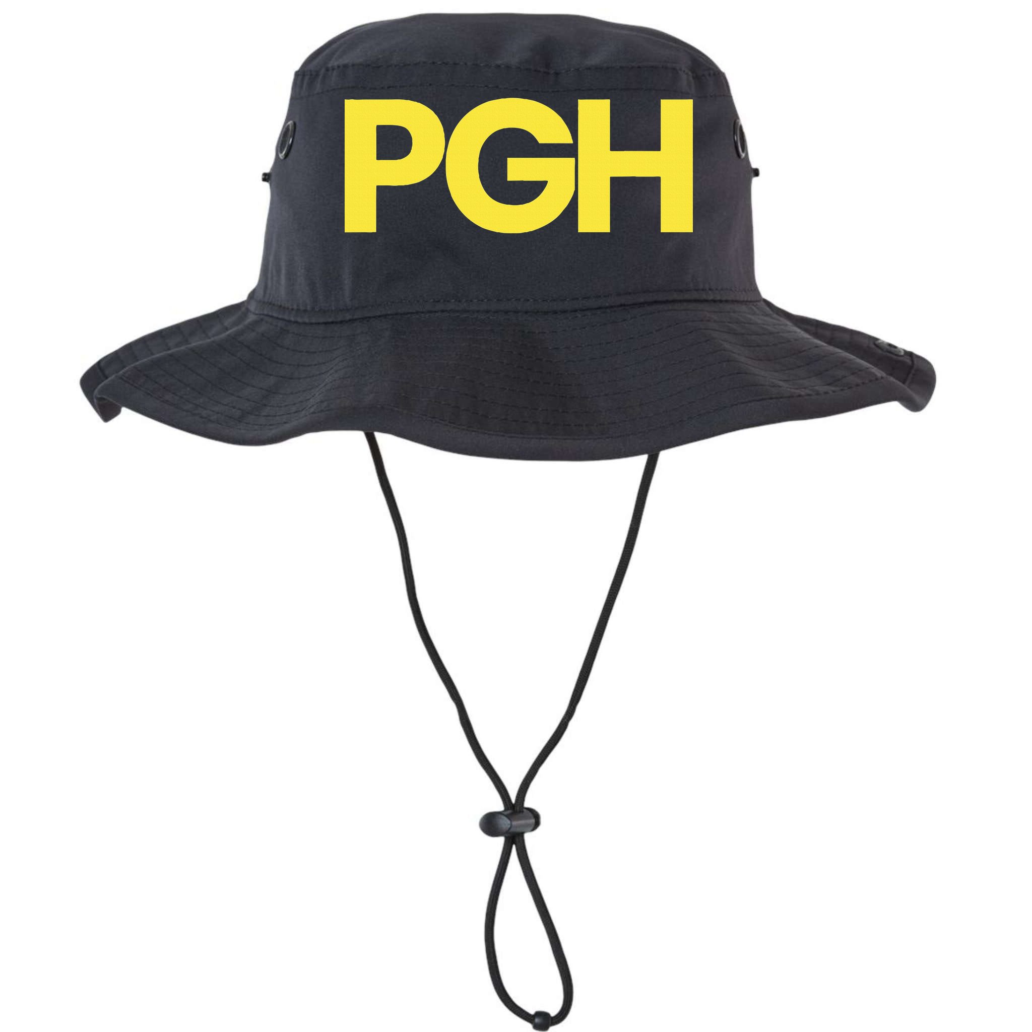 Pittsburgh Pgh Text Retro Throwback Pennsylvania Bucket Hat