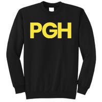 Pittsburgh Pgh Text Retro Throwback Pennsylvania Tall Sweatshirt