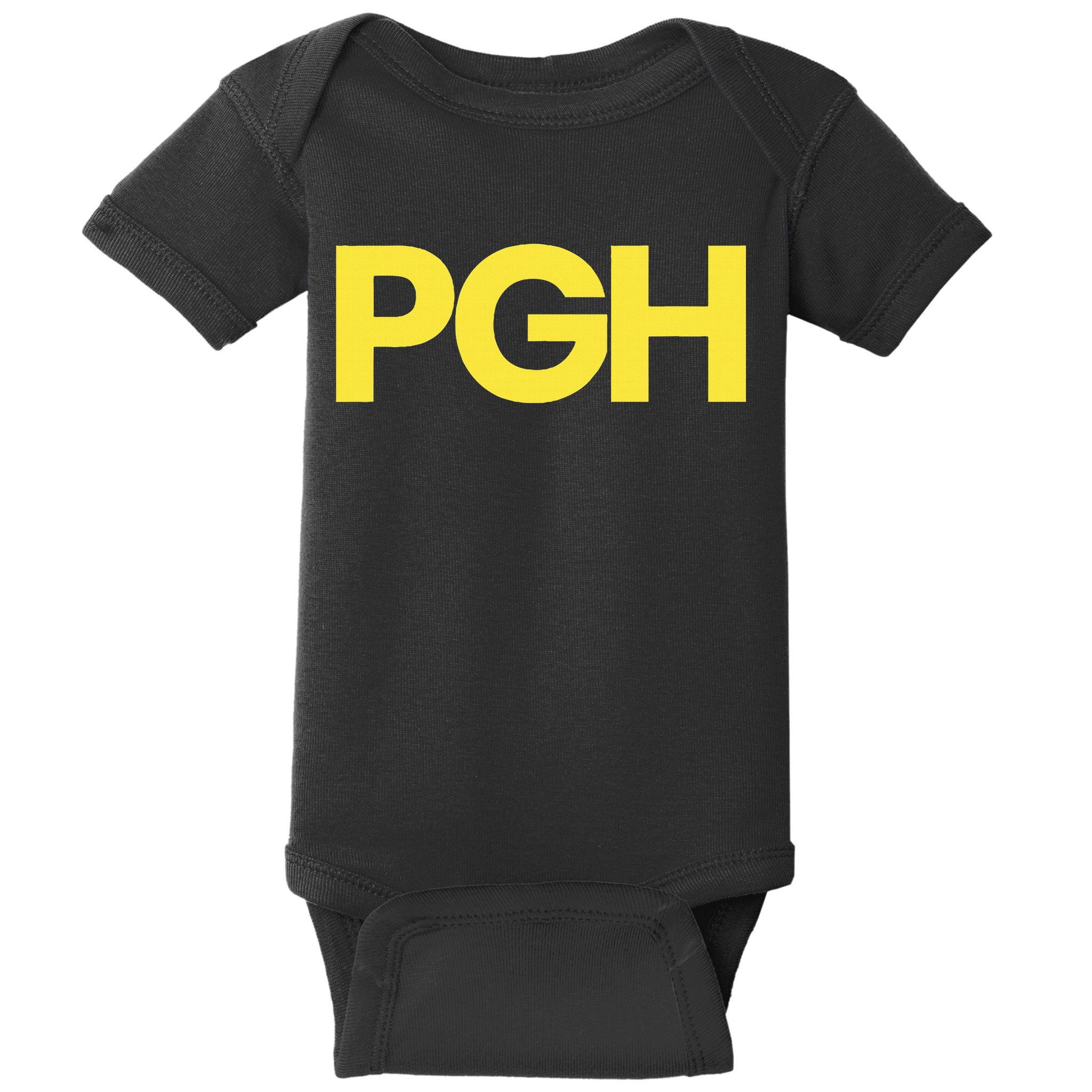 Pittsburgh Pgh Text Retro Throwback Pennsylvania Baby Bodysuit
