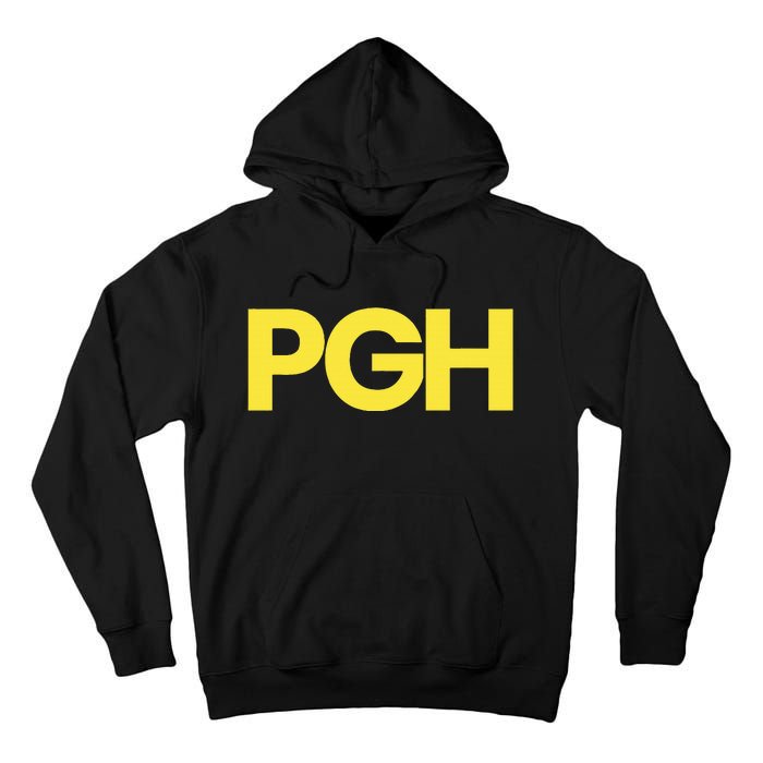 Pittsburgh Pgh Text Retro Throwback Pennsylvania Tall Hoodie