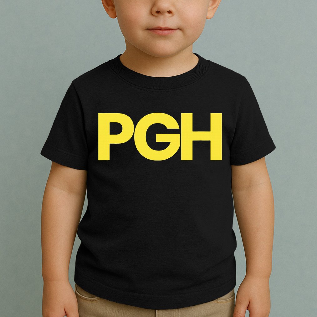 Pittsburgh Pgh Text Retro Throwback Pennsylvania Toddler T-Shirt
