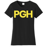 Pittsburgh Pgh Text Retro Throwback Pennsylvania Women's T-Shirt