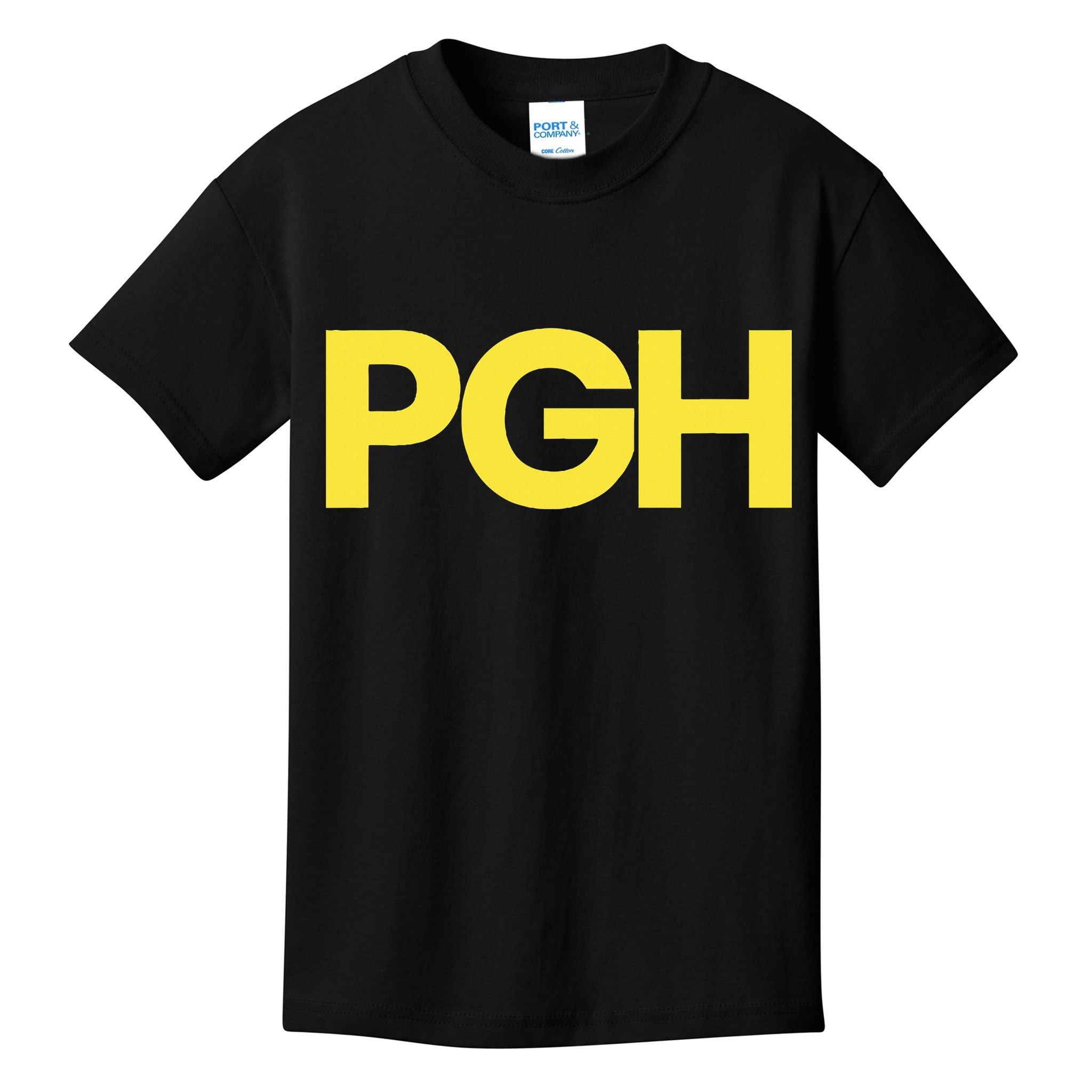 Pittsburgh Pgh Text Retro Throwback Pennsylvania Kids T-Shirt