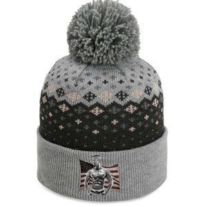 Patriotic Pro Trump Tattoo Anti Liberal Republican Gangster Gift The Baniff Cuffed Pom Beanie