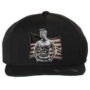 Patriotic Pro Trump Tattoo Anti Liberal Republican Gangster Gift Wool Snapback Cap