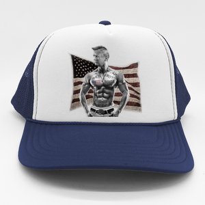 Patriotic Pro Trump Tattoo Anti Liberal Republican Gangster Gift Trucker Hat