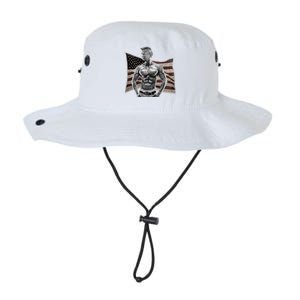 Patriotic Pro Trump Tattoo Anti Liberal Republican Gangster Gift Legacy Cool Fit Booney Bucket Hat