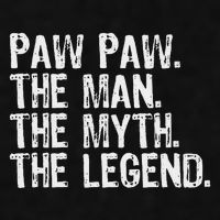 Paw Paw The Man The Myth The Legend Funny Cool Pawpaw Ladies PosiCharge Tri-Blend Wicking Tank
