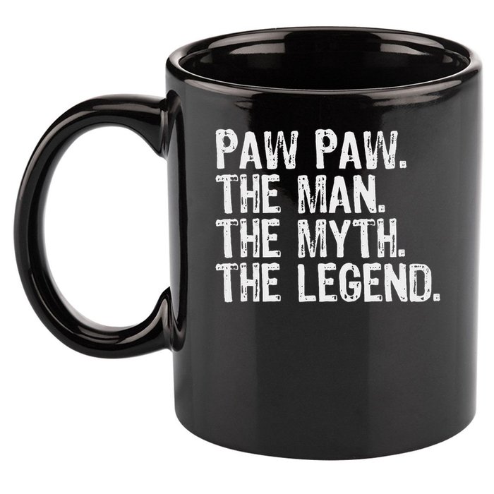 Paw Paw The Man The Myth The Legend Funny Cool Pawpaw 11oz C Handle Ceramic Mug