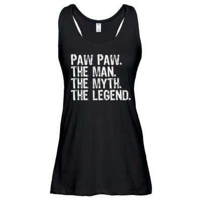 Paw Paw The Man The Myth The Legend Funny Cool Pawpaw Ladies Essential Flowy Tank