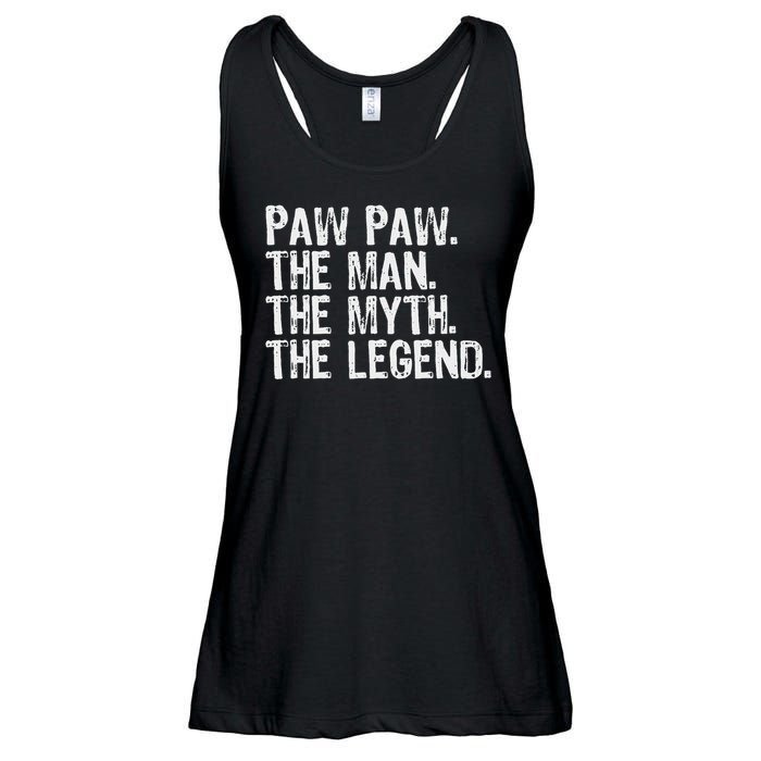 Paw Paw The Man The Myth The Legend Funny Cool Pawpaw Ladies Essential Flowy Tank