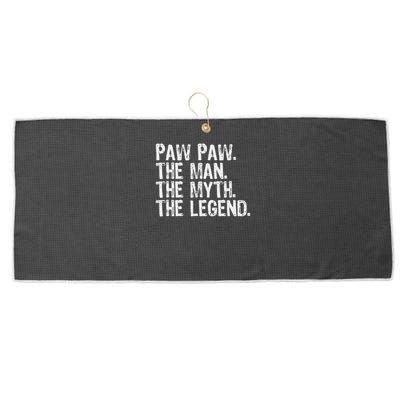 Paw Paw The Man The Myth The Legend Funny Cool Pawpaw Large Microfiber Waffle Golf Towel