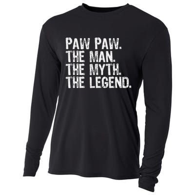 Paw Paw The Man The Myth The Legend Funny Cool Pawpaw Cooling Performance Long Sleeve Crew