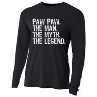 Paw Paw The Man The Myth The Legend Funny Cool Pawpaw Cooling Performance Long Sleeve Crew