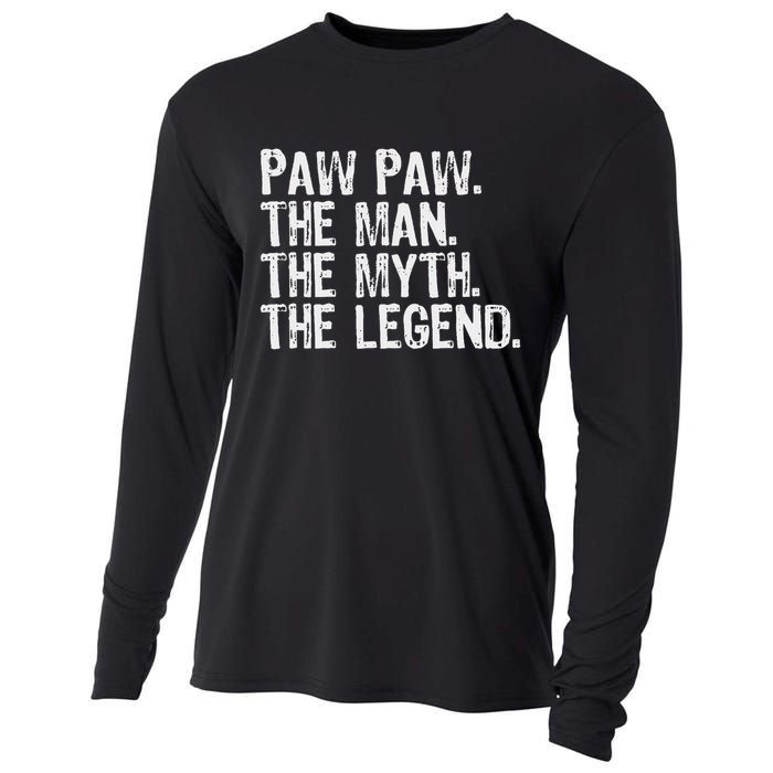 Paw Paw The Man The Myth The Legend Funny Cool Pawpaw Cooling Performance Long Sleeve Crew