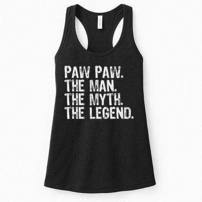 Paw Paw The Man The Myth The Legend Funny Cool Pawpaw Womens Tank Top