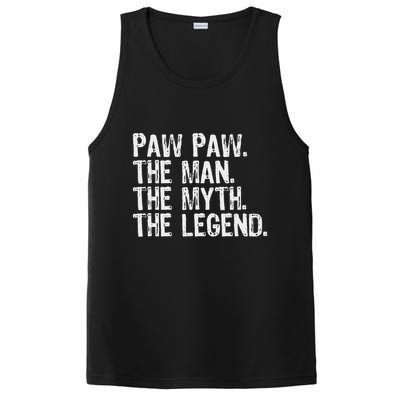 Paw Paw The Man The Myth The Legend Funny Cool Pawpaw PosiCharge Competitor Tank