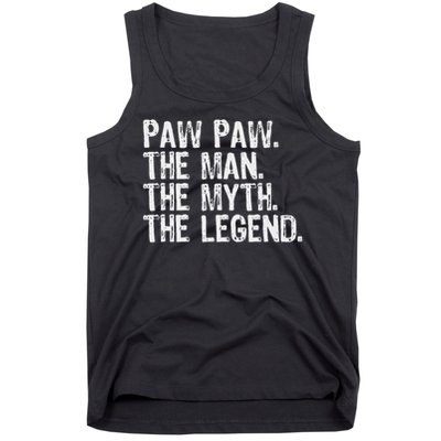 Paw Paw The Man The Myth The Legend Funny Cool Pawpaw Tank Top