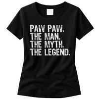 Paw Paw The Man The Myth The Legend Funny Cool Pawpaw Womens T-Shirt
