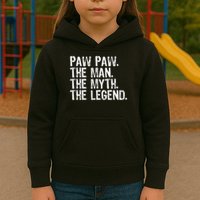Paw Paw The Man The Myth The Legend Funny Cool Pawpaw Kids Hoodie
