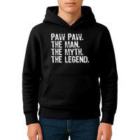 Paw Paw The Man The Myth The Legend Funny Cool Pawpaw Kids Hoodie
