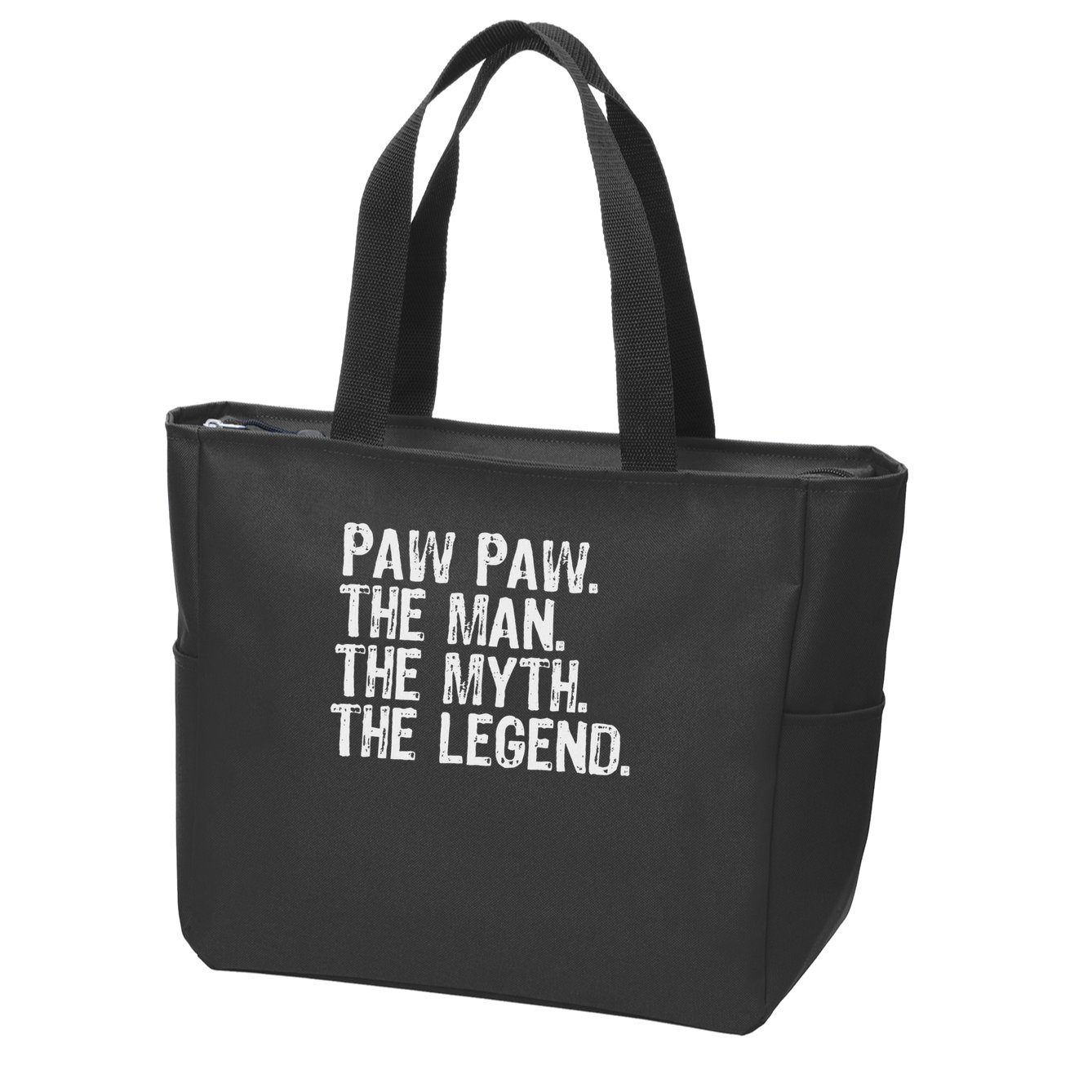 Paw Paw The Man The Myth The Legend Funny Cool Pawpaw Zip Tote Bag