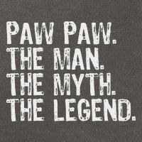 Paw Paw The Man The Myth The Legend Funny Cool Pawpaw Cotton Canvas Backpack