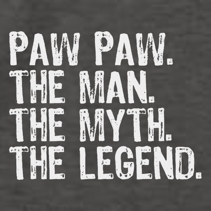 Paw Paw The Man The Myth The Legend Funny Cool Pawpaw Vector Backpack