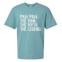 Paw Paw The Man The Myth The Legend Funny Cool Pawpaw Sueded Cloud Jersey T-Shirt