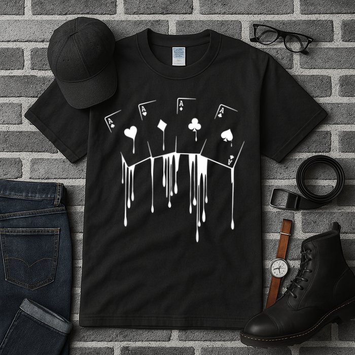Poker Player Texas HoldEm Night Tournament Poker Tall T-Shirt