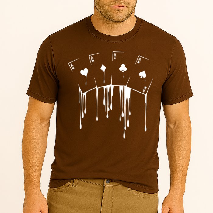 Poker Player Texas HoldEm Night Tournament Poker Cooling Performance Crew T-Shirt