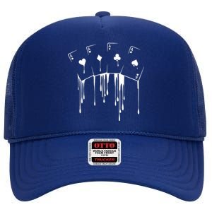 Poker Player Texas HoldEm Night Tournament Poker High Crown Mesh Back Trucker Hat