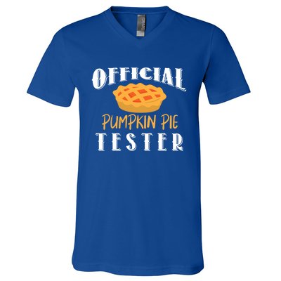 Pumpkin Pie Tester Funny Thanksgiving Cool Gift V-Neck T-Shirt