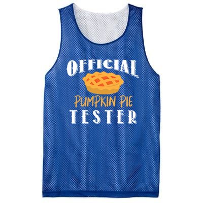 Pumpkin Pie Tester Funny Thanksgiving Cool Gift Mesh Reversible Basketball Jersey Tank