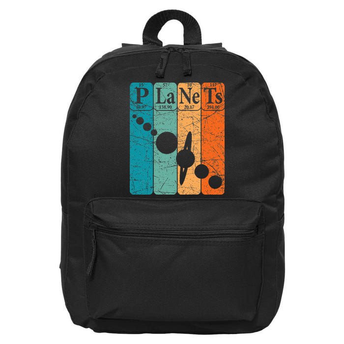 Planets Periodic Table Elements Solar System Planets 16 in Basic Backpack