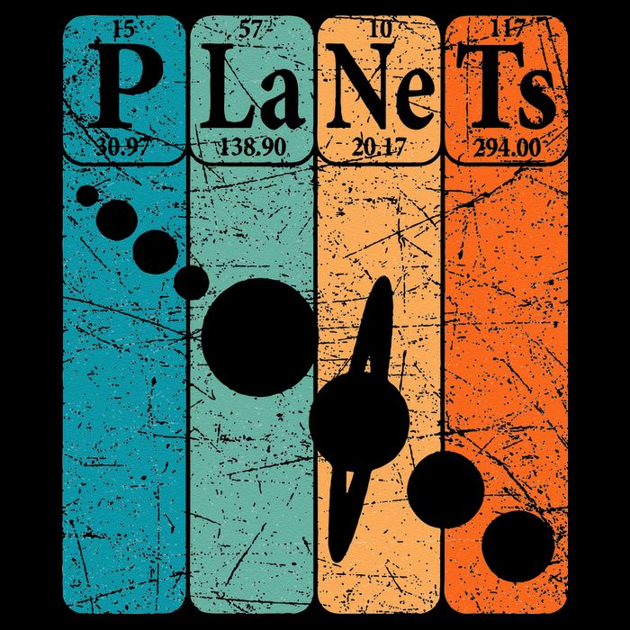 Planets Periodic Table Elements Solar System Planets 16 in Basic Backpack