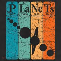 Planets Periodic Table Elements Solar System Planets 25L Jumbo Tote