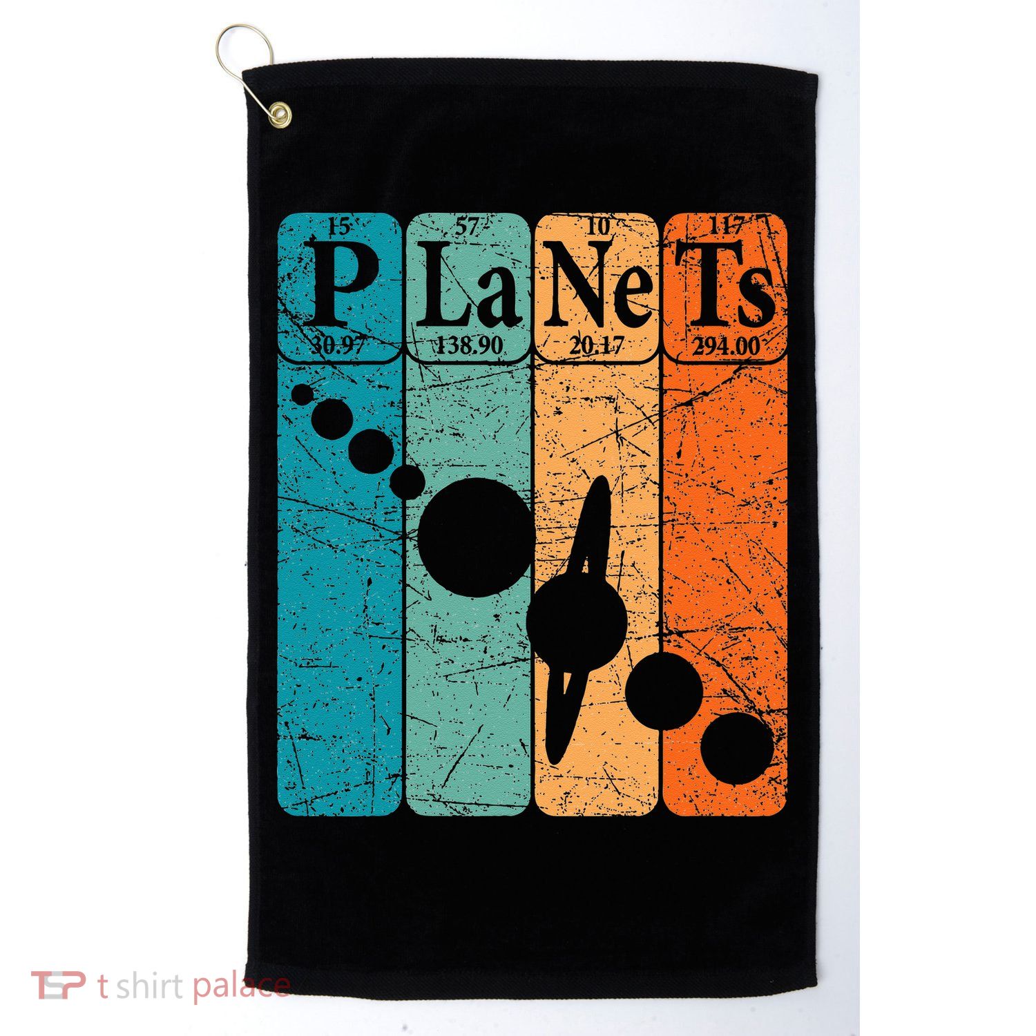 Planets Periodic Table Elements Solar System Planets Golf Towel
