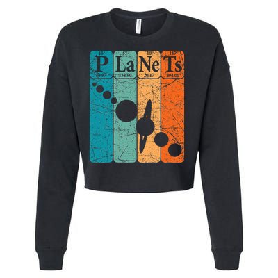 Planets Periodic Table Elements Solar System Planets Cropped Pullover Crew