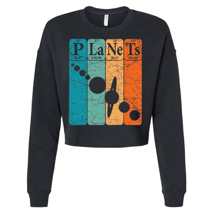 Planets Periodic Table Elements Solar System Planets Cropped Pullover Crew