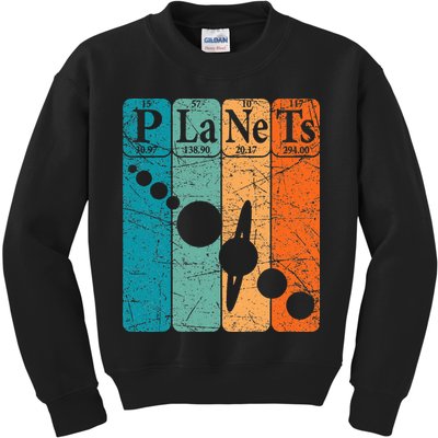 Planets Periodic Table Elements Solar System Planets Kids Sweatshirt
