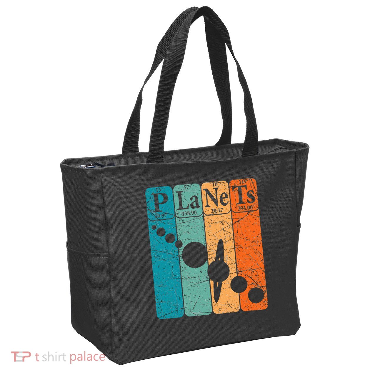 Planets Periodic Table Elements Solar System Planets Zip Tote Bag