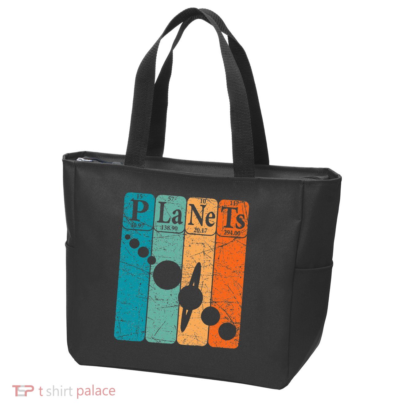 Planets Periodic Table Elements Solar System Planets Zip Tote Bag