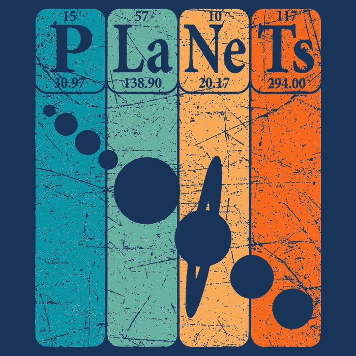 Planets Periodic Table Elements Solar System Planets Infant Baby Jersey Bodysuit