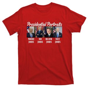 Presidential Portraits Trump More Jobs Biden Nut Jobs T-Shirt