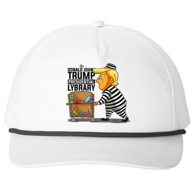 Prison Prisoner Trump Presidential Library Funny Anti Trump Snapback Five-Panel Rope Hat