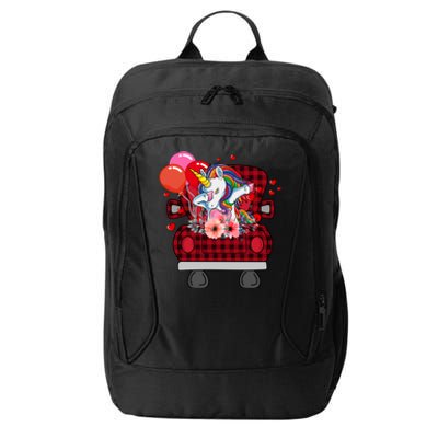 Ph Plaid Truck Unicorn Valentines Day Costume Gift City Backpack