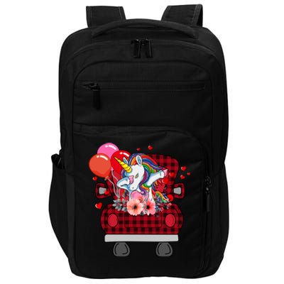 Ph Plaid Truck Unicorn Valentines Day Costume Gift Impact Tech Backpack